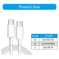 thumbnail image 3 of USB C Male to USB C Male Extension Cable 100W Charging Data Transfer 10Gbps Quick Charging Wire Cord for Laptop Tablets, 3 of 9