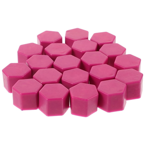 IDEANATEGRATE Hub Nut Cover Purple Silicone 20pcs
