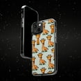 thumbnail image 6 of DistinctInk Hybrid (Acrylic / TPU) Clear Slim Fit Case for Apple iPhone 13 MINI (5.4" Screen) - "Giraffe Fun: Playful Cartoon Pattern Designs", 6 of 8