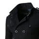 thumbnail image 4 of Ropa De Abrigo Para Hombre Abrigo De Guisante De Invierno Gabardinas De Doble Botonadura Negro L Likrtyny Caballero, 4 of 6
