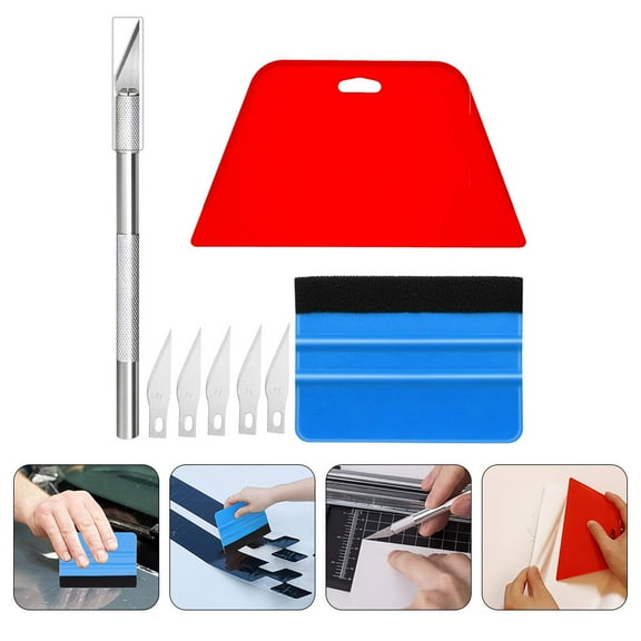 WRISTBIQUE Car Window Tint Tool Kit Vinyl Wrap Tool Kit Assorted Color 1 Set
