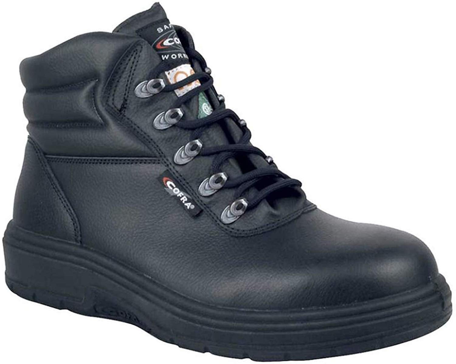 COFRA Leather Work Boots - NEW ASPHALT Treadless Footwear- Size 12 ...
