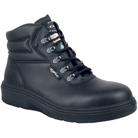 

COFRA Leather Work Boots - NEW ASPHALT Treadless Footwear- Size 8 Black