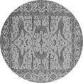 thumbnail image 1 of Ahgly Company Indoor Round Oriental Gray Industrial Area Rugs, 7' Round, 1 of 4