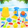 thumbnail image 3 of Juguete de arena de playa divertido baño de plástico juguetes de caja de arena Kit de dragado de arena regalo para niños 25 unids / set Vogacara WJ3006-00, 3 of 7