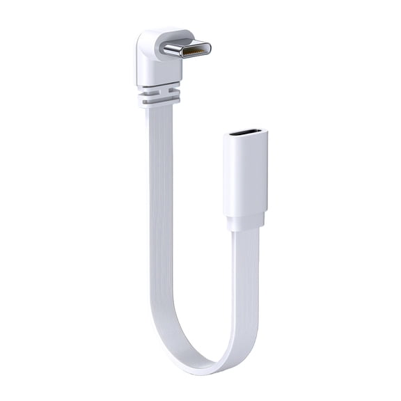 Silicone 10/20/50cm 90 Degree Elbow Short Type C to USB C Cable Fast Charging Cable For Laptop Tablet
