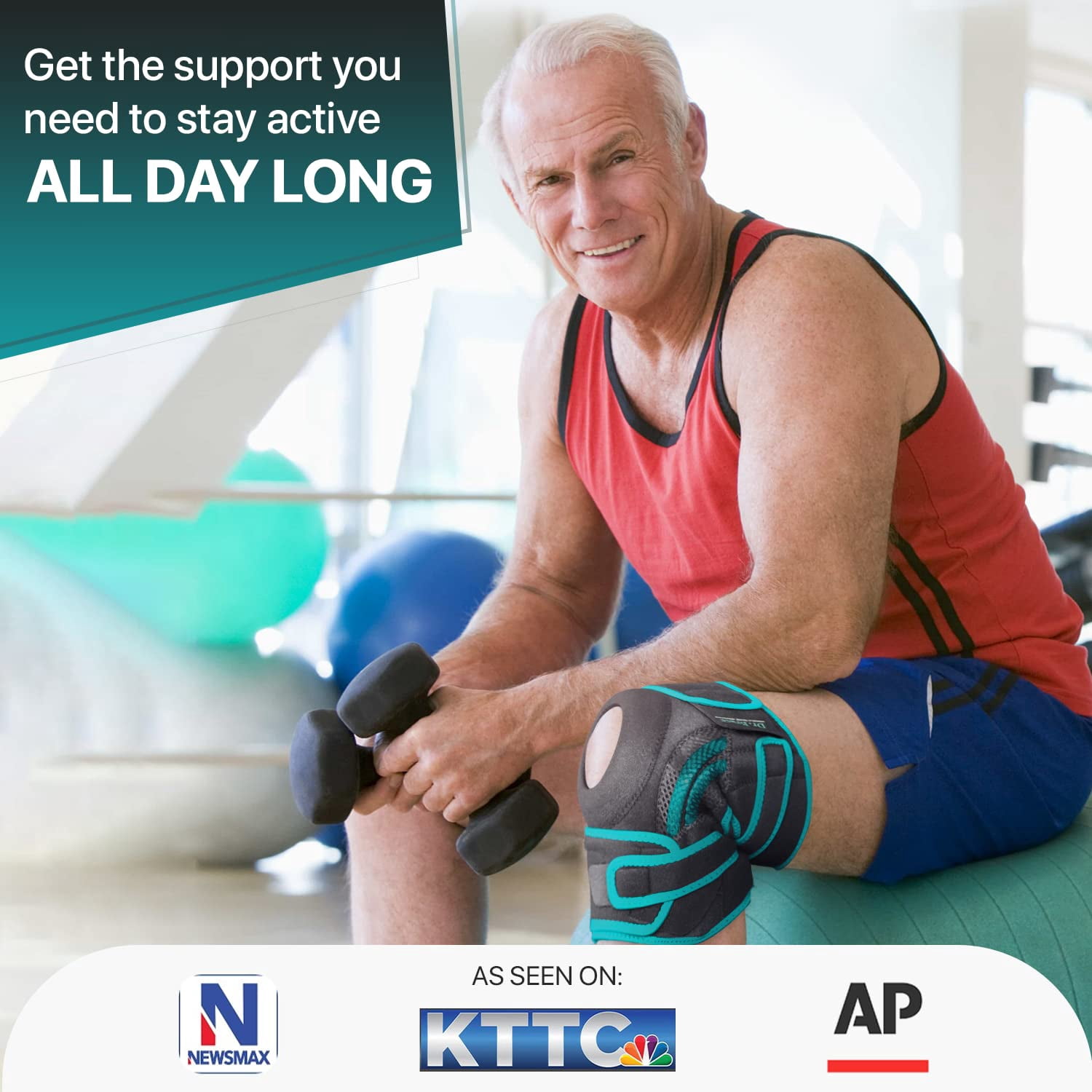DR. BRACE Compression Knee Brace with Side Stabilizers & Patella Gel Pads, Knee Support for Knee Pain, Running & Sports, Men & Women (Earth X-Large)