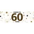 thumbnail image 4 of Glamorous Glittery 60 Years Celebration Banner Backdrop Party Supplies for 60th Birthday Decorations Photography Props Party Background Decors, 4 of 8