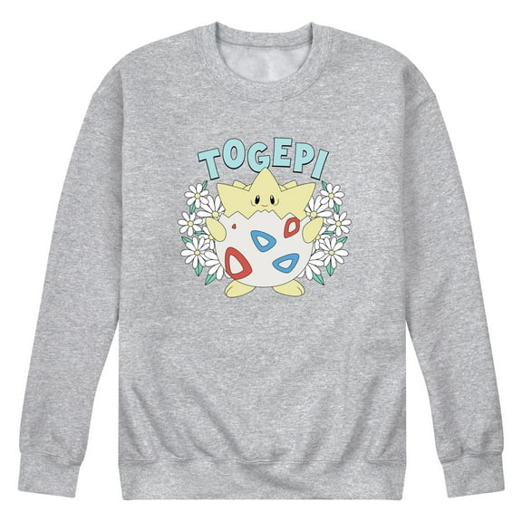 Pokémon - Floral Togepi - Men's Long Sleeve Crew Fleece Sweatshirt