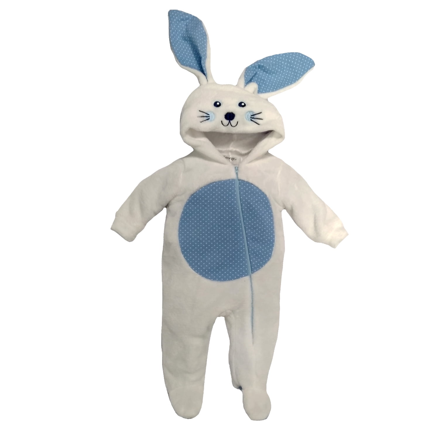 Mameluco con Gorro Bordado Conejo Kiss Talla meses Pijamas para