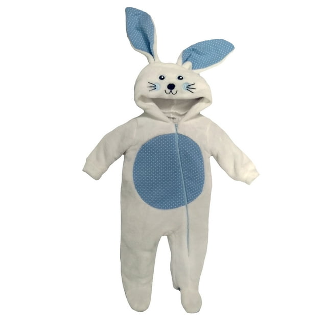 Mameluco con Gorro Bordado Conejo Kiss Talla 6 meses Pijamas para Niños