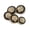 Style 2, variant on Jiibva 10pcs 15mm Metal Buttons Gold Black for Sewing Knitting Coat Diy Double Lions Elegant Buttons