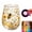 Colorful bees, variant on 2026 Floral Hummingbird Glass Cup with LED Light Base, Decorative Tea Cup and Coffee Mug for Women, Illuminated Garden Drinkware for Home Office, Gift for Tea Lovers (250th Anniversary A)