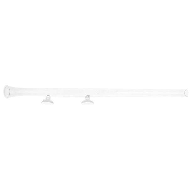 Alimentador transparente para camarones y acuarios, tubo de alimentación con ventosas. 450mm