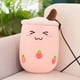 thumbnail image 3 of Peluche Boba Kawaii para decoración de habitación, juguete de peluche con forma de té de burbujas, helado relleno, comida, té con leche, cojín suave para abrazar, regalo de cumpleaños para niños, 3 of 5