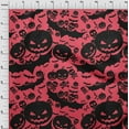 thumbnail image 4 of oneOone Cotton Cambric Magenta Fabric Halloween Sewing Material Print Fabric By The Yard 42 Inch Wide, 4 of 4