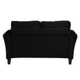 thumbnail image 4 of Love Sofa Couch Upholstered Sofa and Loveseat, Pillowed Back Cushions and Rounded Arms, Durable Mid-Century Upholstered Fabric, 45" Loveseat for Small Spaces, Bedroom, 4 of 6