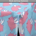 thumbnail image 4 of Vibrant Dog Crate Cover, Repetitive Cartoon Flying Piglets Wings Pattern, Easy to Use Pet Kennel Cover Small Dogs Puppies Kittens, 7 Sizes, Pale Pink Pale Blue, by Ambesonne, 4 of 6