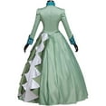 thumbnail image 6 of Mina Harker Green Victorian Bustle Gown - Elegant Ladies' Formal Dress, 6 of 9