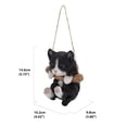thumbnail image 2 of Hi-Line Gift Hanging Black/White Kitten Statue, Multi Color (Set of 1), 2 of 6
