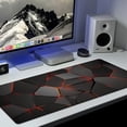 thumbnail image 1 of HLONK 1pc XL/XXL Polyester Geometric Glow Pattern Mouse Pad  Large Durable Gaming Keyboard  with Precision Stitching  Non-Slip Rubber Backing - Ideal for Home  Office  Gaming Room  and Gi, 1 of 7