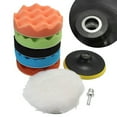 thumbnail image 4 of Fairnull 7 Pcs 3/5/6/7 Inch Polishing Waxing Buffing Pad Sponge Kit Set for Car Polisher, 4 of 7