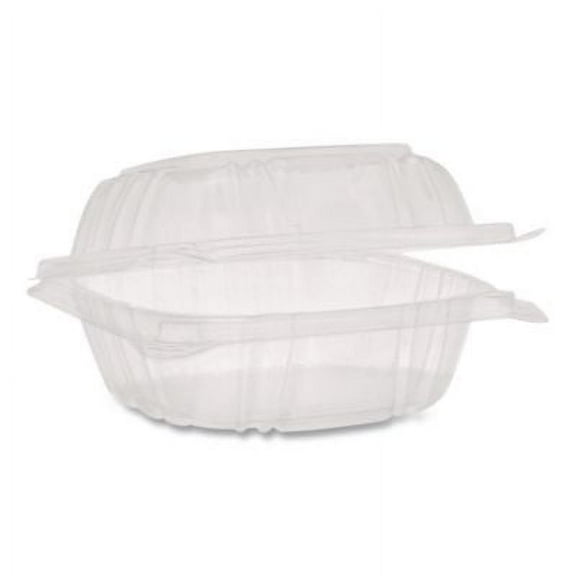 Pactive YCI820500000 Sensation Smartlock Clear Hinged Lid Containers, 5.24 X 5.25 X 2.57, Clear, 375/carton