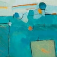 thumbnail image 3 of Masterpiece Art Gallery Blue Landscape Geometric Abstract by David O'Conner Canvas Art Print, 3 of 4