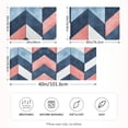 thumbnail image 2 of Yayeee Pillowcase King Size Set of 2 Satin Wrinkle Resistant Pillow Case, Blue Geometric, 2 of 8