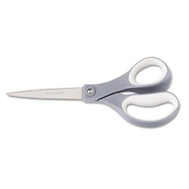 Fiskars Recycled Everyday Titanium Softgrip Scissors 8 in. Length Blue-Gray