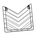 thumbnail image 3 of Revistero de Pared Organizador de Archivos Colgante Portalibros Metal Revistero Soporte para Cartas Decorativo Funcionalidad Metálica Adecuado para Negro, 3 of 8