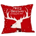 thumbnail image 2 of Hwkond Decorative Pillow Cover Santa Claus Linen Christmas Pillowcase Sofa Car Cushion Cover Home Decor on Clearance, 2 of 5