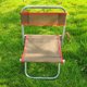thumbnail image 4 of Pesca Taburete Plegable De Acero Inoxidable Para Exteriores Con Respaldo Para Picnic Viajes Camping Sweethay OD006873-00, 4 of 5