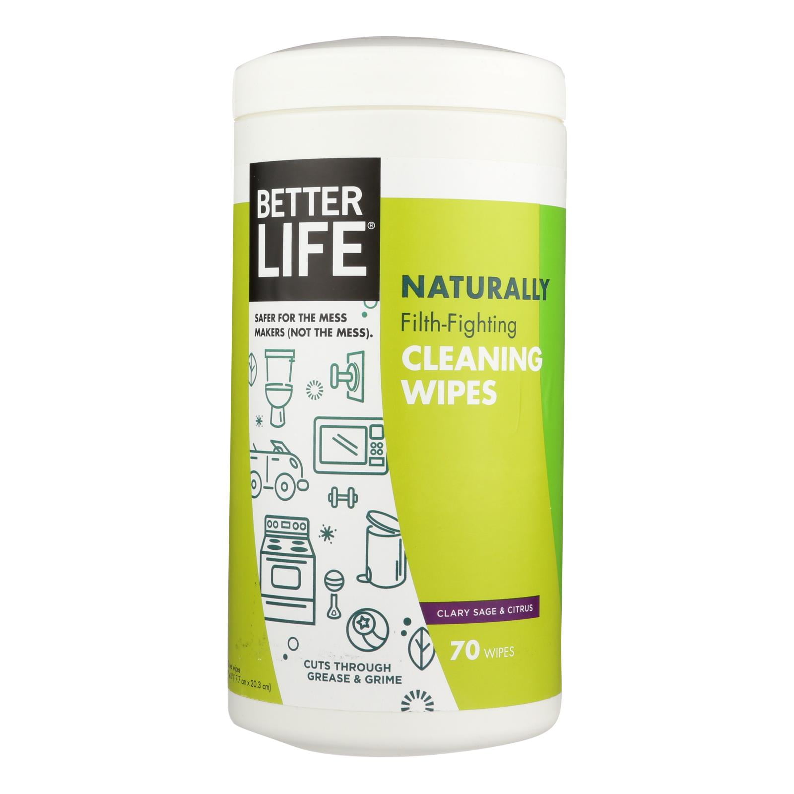 Better Life Cleaning Wipes Naturally Filth Fighting Case Of 6