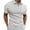 White, variant on Men's Polo Shirts With Collar Big And Tall Under $10 Summer Zippered Lapel Short Sleeved Top