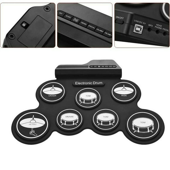 Electronic Drum,Electronic Drum Set 7 Pad Electronic Drum Electronic Drum Set Class Leading Features