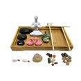 thumbnail image 1 of Mini mesa de arena para jardín, bandeja de bambú para meditación, decoración, herramienta de , accesorios, mesa, arena de roca para el hogar, BLESIY paisaje de arena, 1 of 8