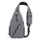 thumbnail image 2 of Riñonera para hombre | Mochila bandolera impermeable con múltiples bolsillos | Banda reflectante y orificio para auriculares para viajes, escuela y actividades al aire libre, 2 of 9