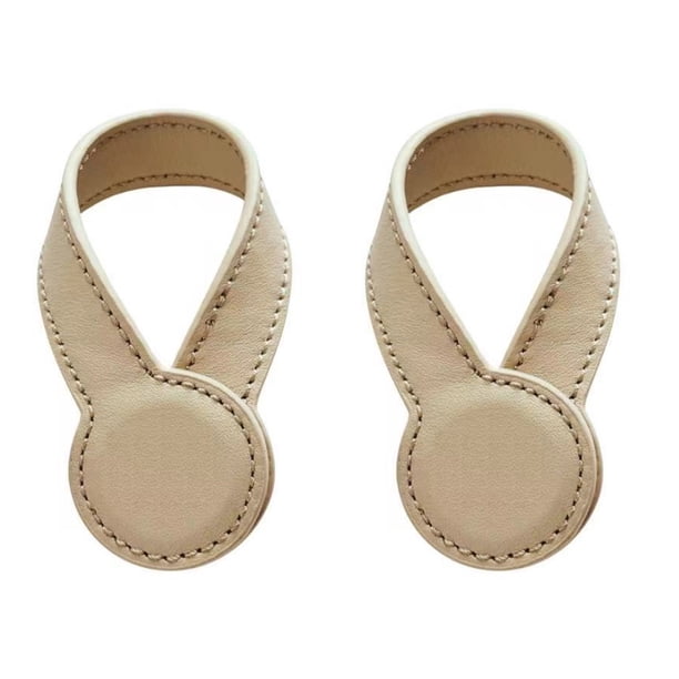 Toystoory Juego de toallas magnéticas con clip de PU, 2 clips para toallas, clip para sombrero y mochila, clip para colgar toallas, duradero y Almacenamiento y organización del hogar blanco