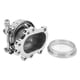 thumbnail image 2 of Brida de bajante de turbina, adaptador de conversión de banda en V de bajante de turbo de 8 pernos Brida de bajante de turbo impulsada por el rendimiento, 2 of 12