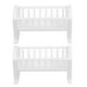 thumbnail image 1 of WORGEOUS 2 uds casa de muñecas cuna de plástico miniatura cuna de bebé juguete muñeca cuna cama muñeca cuna modelo para casa de muñecas muebles de dormitorio Accesorios, 1 of 8