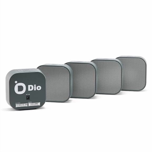 Dio Node Multiroom Wi-Fi Home Speakers (5-Pack), Works with Apple AirPlay 2 and Other Apple Devices, Immersive Sound System, Easy to Connect, Spotify Player
