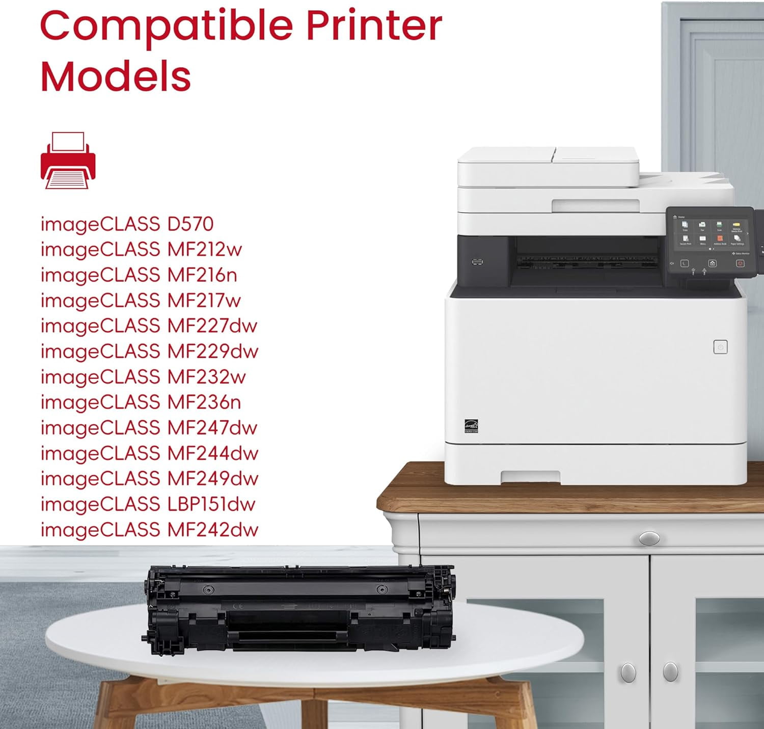 137 Toner Cartridge 137 Black CRG137 Replacement for Canon 137 Toner ImageCLASS mf212w mf216n mf217w mf227dw mf229dw mf232w mf236n mf247dw mf244dw mf249dw Printer Ink 2-Pack, 9435B001
