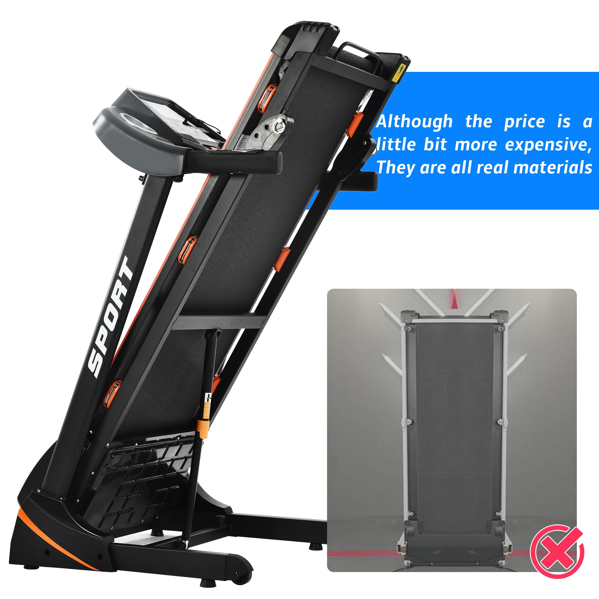 Smart electric foldable treadmill precio sales