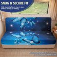 thumbnail image 2 of HUISEFOR Blue Butterfly RV Couch Covers for Sofa Bed Non-Slip Stretch RV Jackknife Sofa Covers, Backrest & Seat Covers, Scratch-Proof, Easy To Intsall, Pet & Kid Friendly, 2 of 7