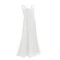 thumbnail image 2 of TSSOE Kids Big Girls Long Bridesmaid Dress Juniors Formal Wedding Pageant Party Prom Maxi Gowns White 8, 2 of 7
