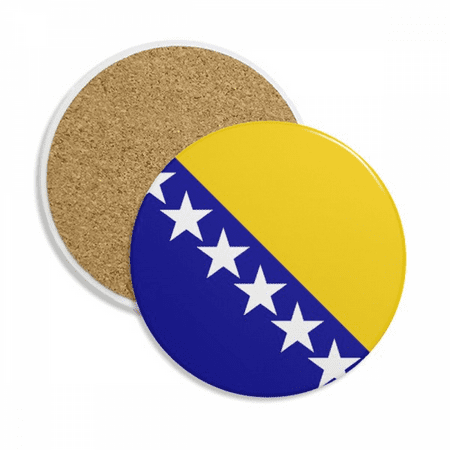 

Bosnia and Herzegovina National Flag Country Coaster Cup Mug Tabletop Protection Absorbent Stone