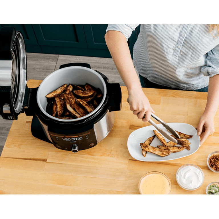 Ninja Foodi 6.5 Qt. 14-in-1 Pressure Cooker Steam Fryer with SmartLid, that  Air Fries, Proofs & More, with 2-Layer Capacity, 4.6 Qt. Crisp Plate & 25
