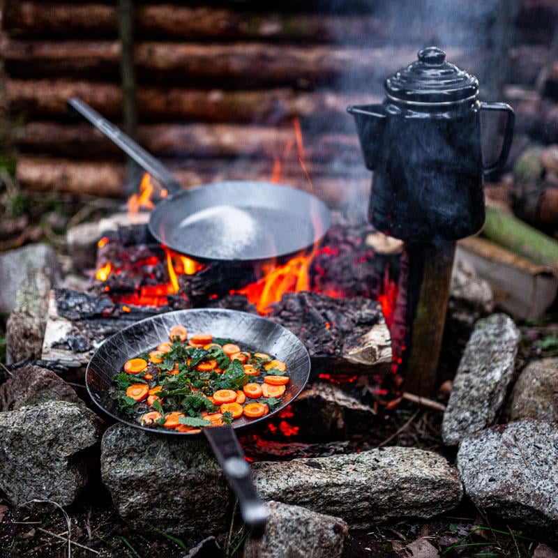 Campfire Combo Cooker - Cazuela y Sartén hierro fundido – Camping