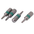 thumbnail image 4 of T8 Hex Shank Magnetic Torx Security Screwdriver Bit Gray 4pcs, 4 of 4